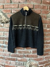 Vintage 2000s Palmettos 1/4 Zip Fleece Sweater Small Made In USA