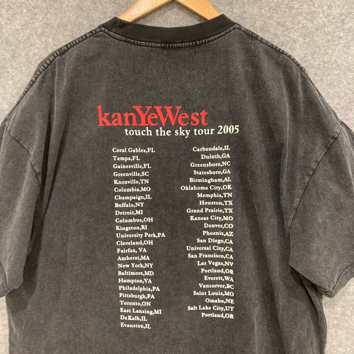 Kanye West Touch The Sky Tour Bootleg Vintage T-Shirt Size XL Late
