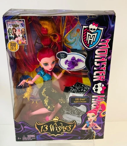 2012-MONSTER HIGH -GlGI GRANT -13 WISHES - Model  Y7709- NEW-UNOPENED  BOX