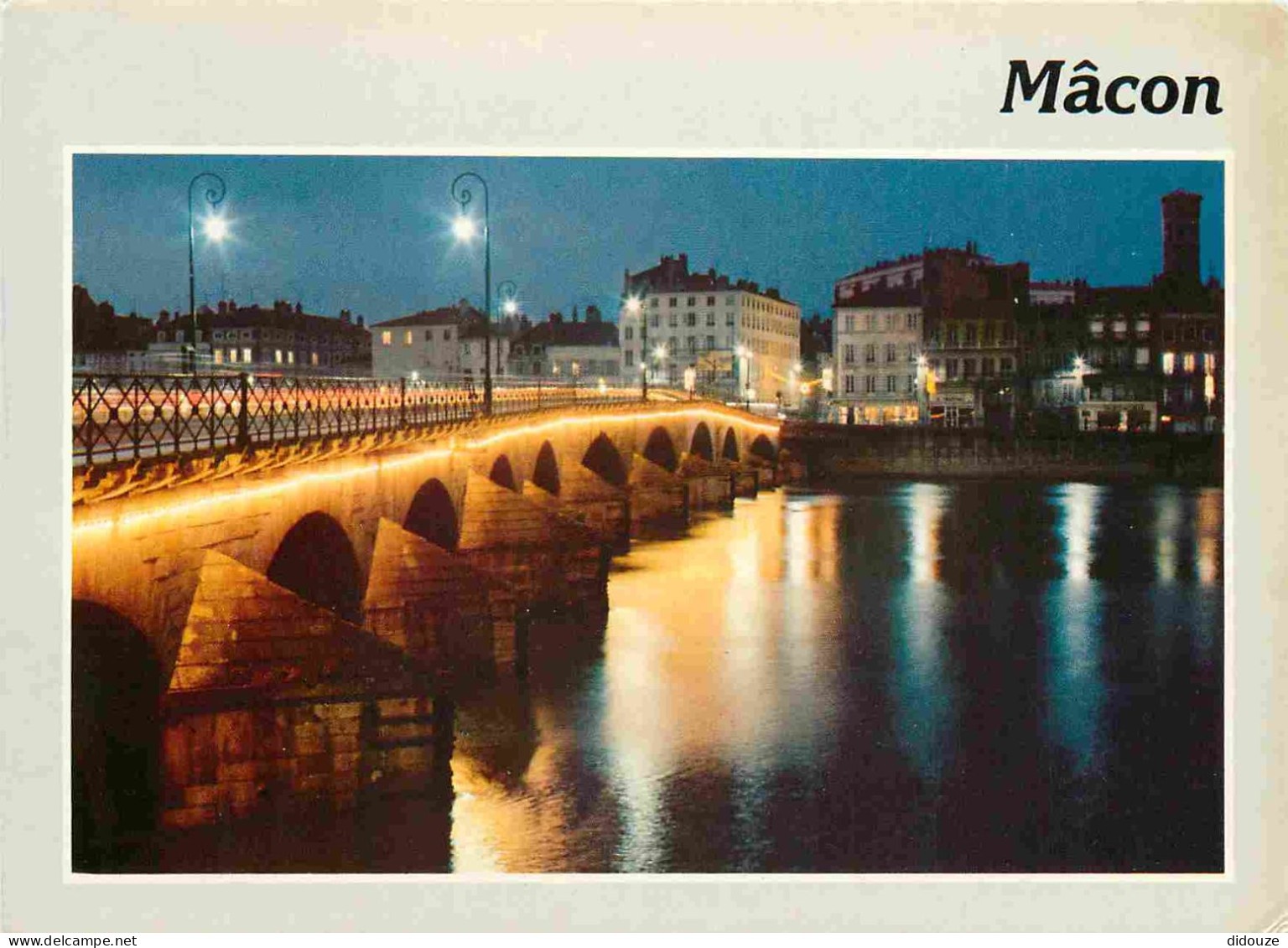 Postcard - 71 - Macon - La Saone et le Pont Saint Laurent - CPM - See Scan