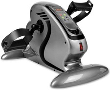 Under Desk Stationary Exercise Bike - Portable Arm Leg Foot Pedal Exerciser