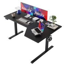 Agilestic Electric Standing L-Shaped 59 Inches Height Adjustable Desk, Sit and S