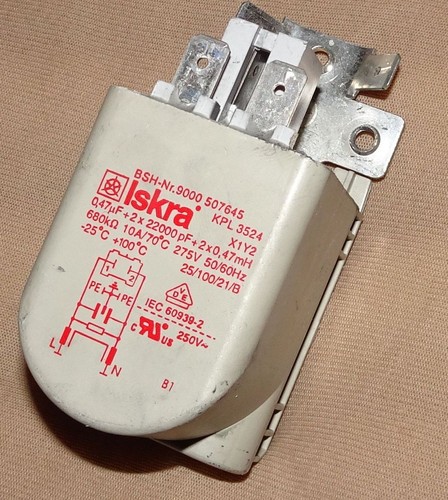 Kondensator 9000507645 Entstörfilter vn Waschmaschine BOSCH WAQ2832Z/12 Avantixx