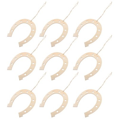 24 Pcs Hufeisen Deko Handgefertigter Graffiti-chip Handwerksdekoration
