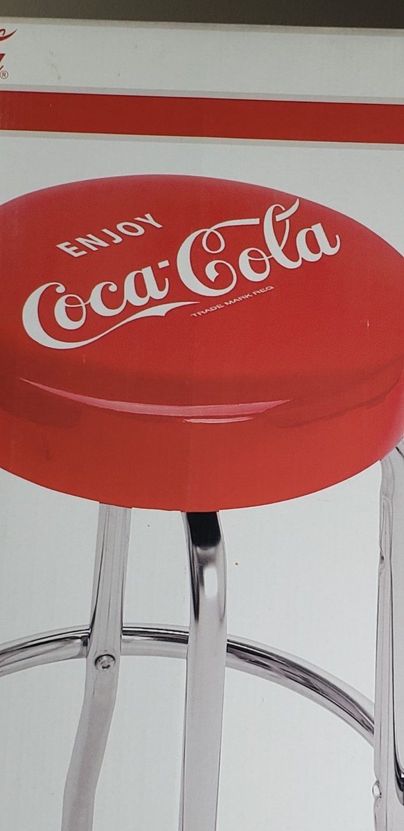 Coca-Cola 2 Bar Stools 2008 Manufactured By Bam Brokerage | eBay