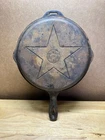 Vintage 1940s Lodge No.8 Hinged 4 in 1 Cast Iron Dutch Oven Star Lid Rare