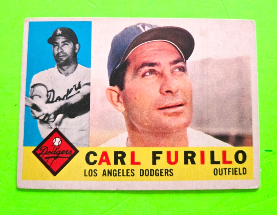 批量 9 件 1960 年 Topps 道奇队 复古棒球 CARL FURILLO、ROGER CRAIG — 第 2/4 张图片