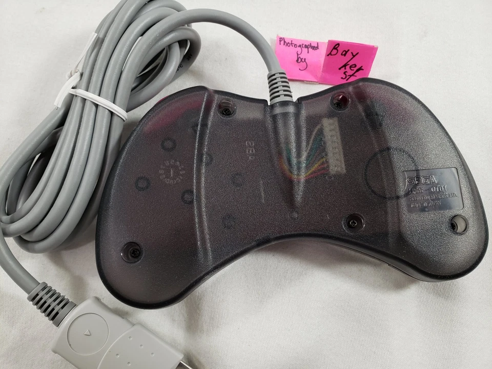 Official SEGA Saturn This is Cool Pad Controller Clear 6 six button HSS-0126 box - Image 3 of 4