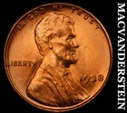 1938 Lincoln Wheat Cent - Red Choice Gem Brilliant Unc  Lustrous  #i1728