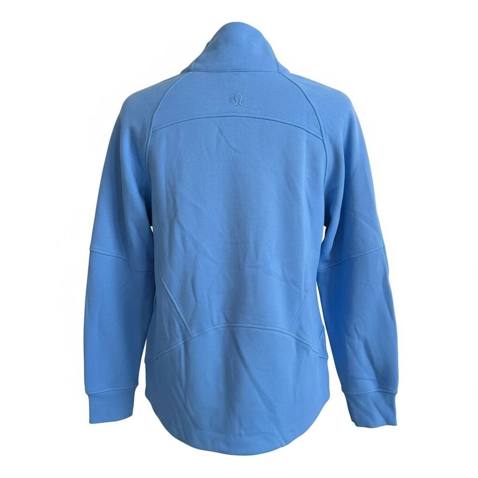Lululemon Buceo Gran Tamaño Cuello Embudo Media Cremallera AERO AZUL NUEVO CON ETIQUETAS Talla M/L Foto 2 de 4