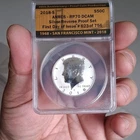 ANACS 2018-S Silver Kennedy Half Dollar 50C RP70 DCAM Reverse Proof