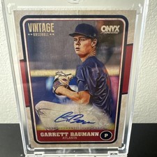 Garrett Baumann 2025 Onyx Vintage Base AUTO #VA-GABA 