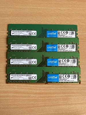 Ram DDR4 4x8GB 32GB 2666 Crucial CT8G4DFS82666.8FH1