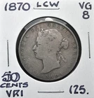 1870 LCW Canada 50 Cents