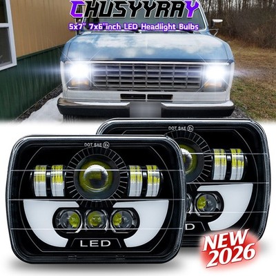 5x7 7x6 faros LED de haz alto y bajo For Ford E-100 E-150 E-250 E-350 Econoline