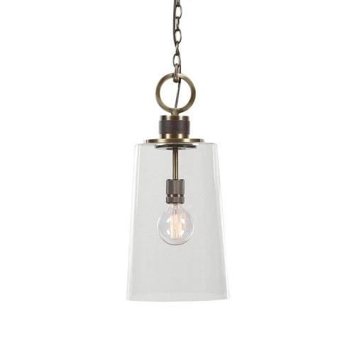 Uttermost 21522 Rosston 10"W Refined Industrial Farmhouse 1 Light - Brass - Picture 1 of 5