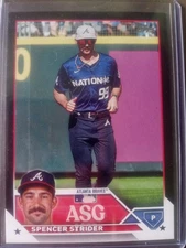 2023 Topps Update Spencer Strider Black Parallel /299.
