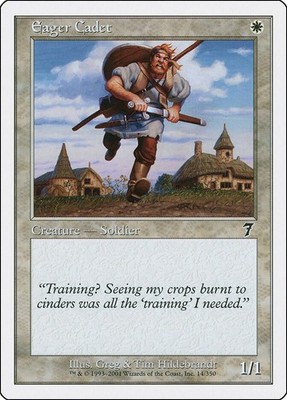 Eager Cadet 14 7th Edition Magic MTG
