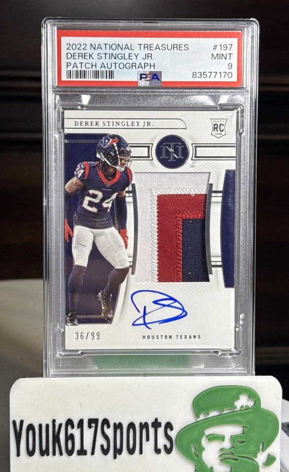 2022 National Treasures Derek Stingley Jr Rookie TriColor Patch Auto /99 NICE 🍇 - Image 3 of 3