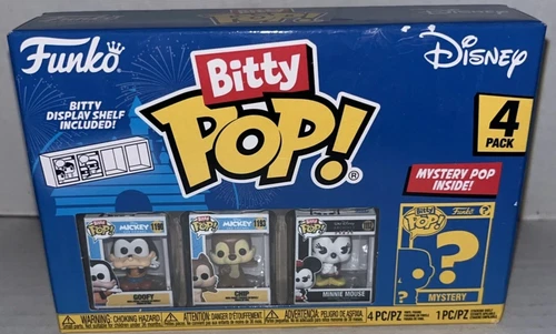 Disney Classics GOOFY, CHIP, MINNIE, & 1 Mystery Bitty Pop! Mini Figure