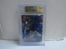 BGS 9.5 2018 Topps Chrome Ronald Acuna Jr Photo Variations Sapphire RC Braves