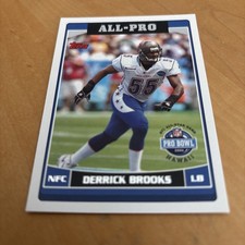 2006 Topps DERRICK BROOKS #299 Pro Bowl Football Card - Tampa Bay Buccaneers