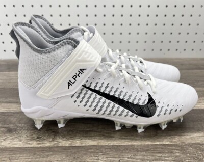 Nike Alpha Menace Pro 2 Mid Football Cleats White Black AQ3209-100 Men\'s Size 11 Amazon.com | Nike Alpha Menace Pro 2 Mid AQ3209-100 White  main image 3