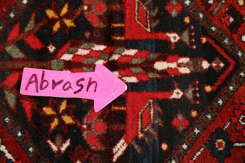 Antique Tribal Geometric Bakhtiari Vegetable Dye Area Rug Wool Hand-knotted 7x10 - Picture 8 of 12