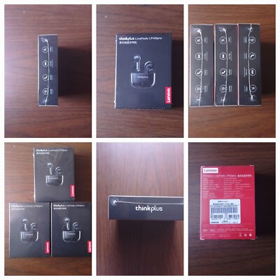 Black Lenovo Thinkplus LP40 Pro Wireless Earbuds W/ Case NEW