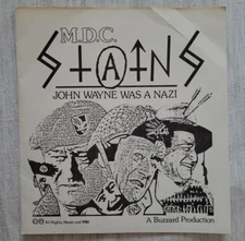 STAINS John Wayne Was A Nazi (1981) 2nd press original PUNK MDC