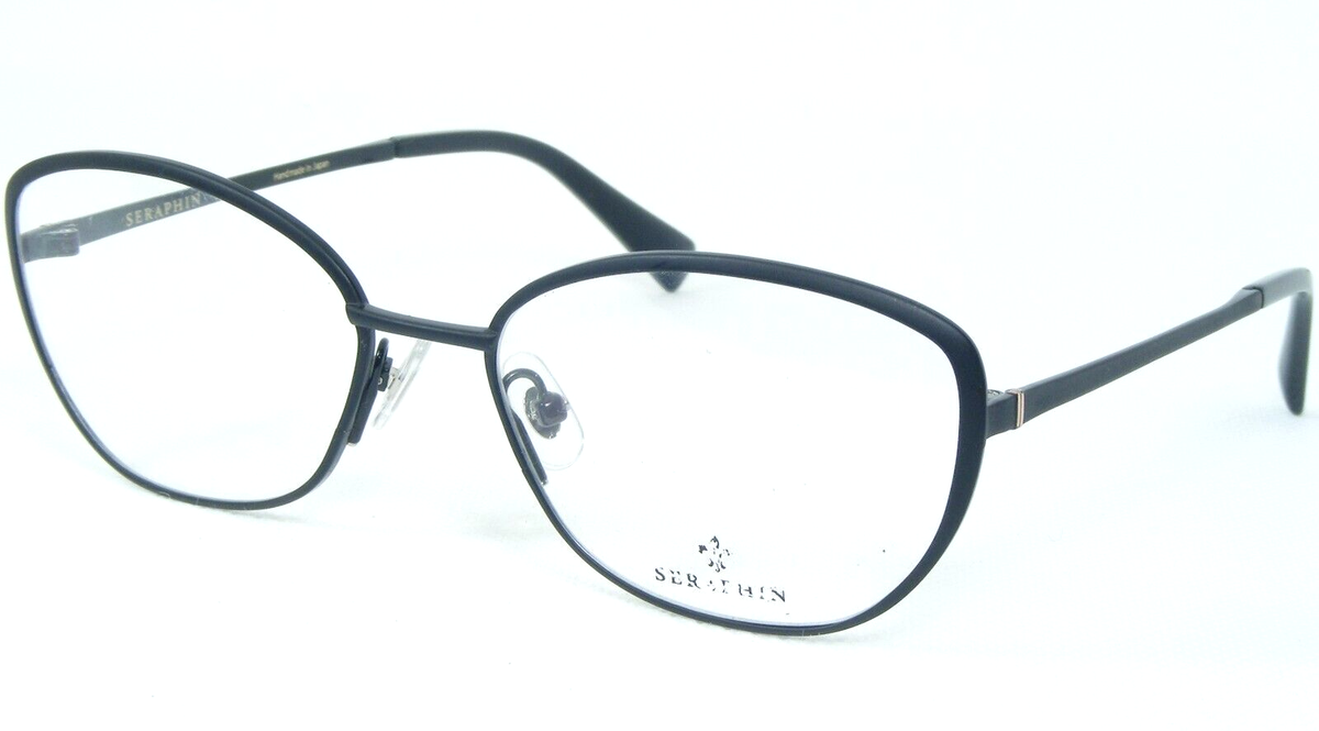 SERAPH / Génesi SERAPHIN by OGI GIBBS 8139 MATT BLACK /PALE GOLD EYEGLASSES 49-18