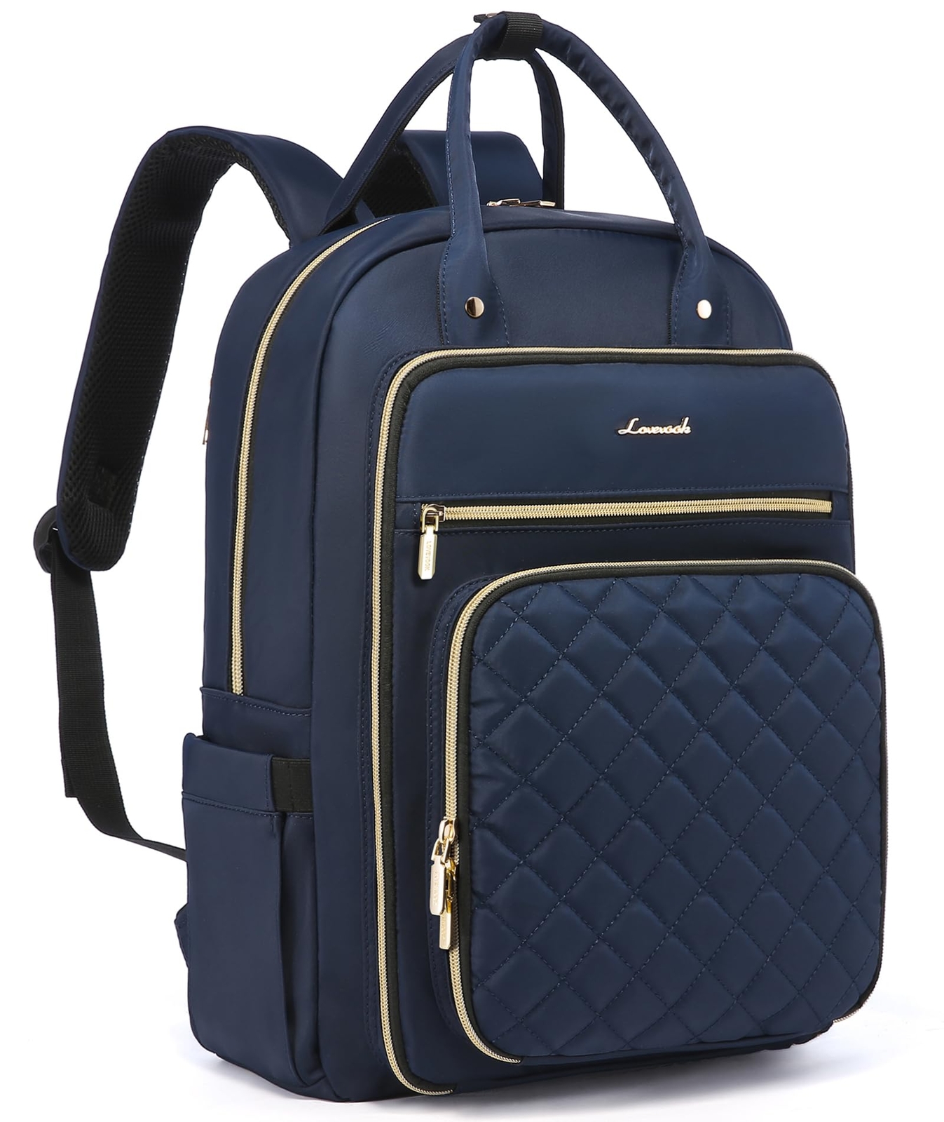 Sleek Lightweight 15.6-Inch Laptop Backpack for Women with USB in Blue-image