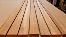IROKO TIMBER BOAT DECK SLATS WOOD 10mm - MULTIPLE LENGTHS (AFRICAN TEAK )