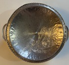vintage metal floral bowl with lid — photo 4
