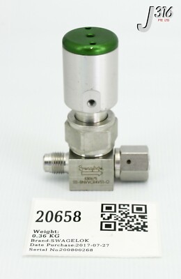 にんにん 20658 SWAGELOK HIGH PURITY BELLOWS SEALED VALVE SS-BNVVCR4V51-O | eBay