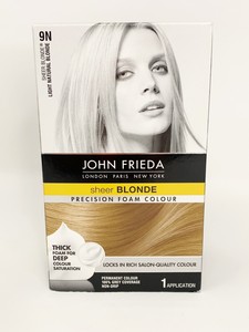 John Frieda Precision Foam Permanent Hair Colour 9n Light Natural Blonde New Ebay