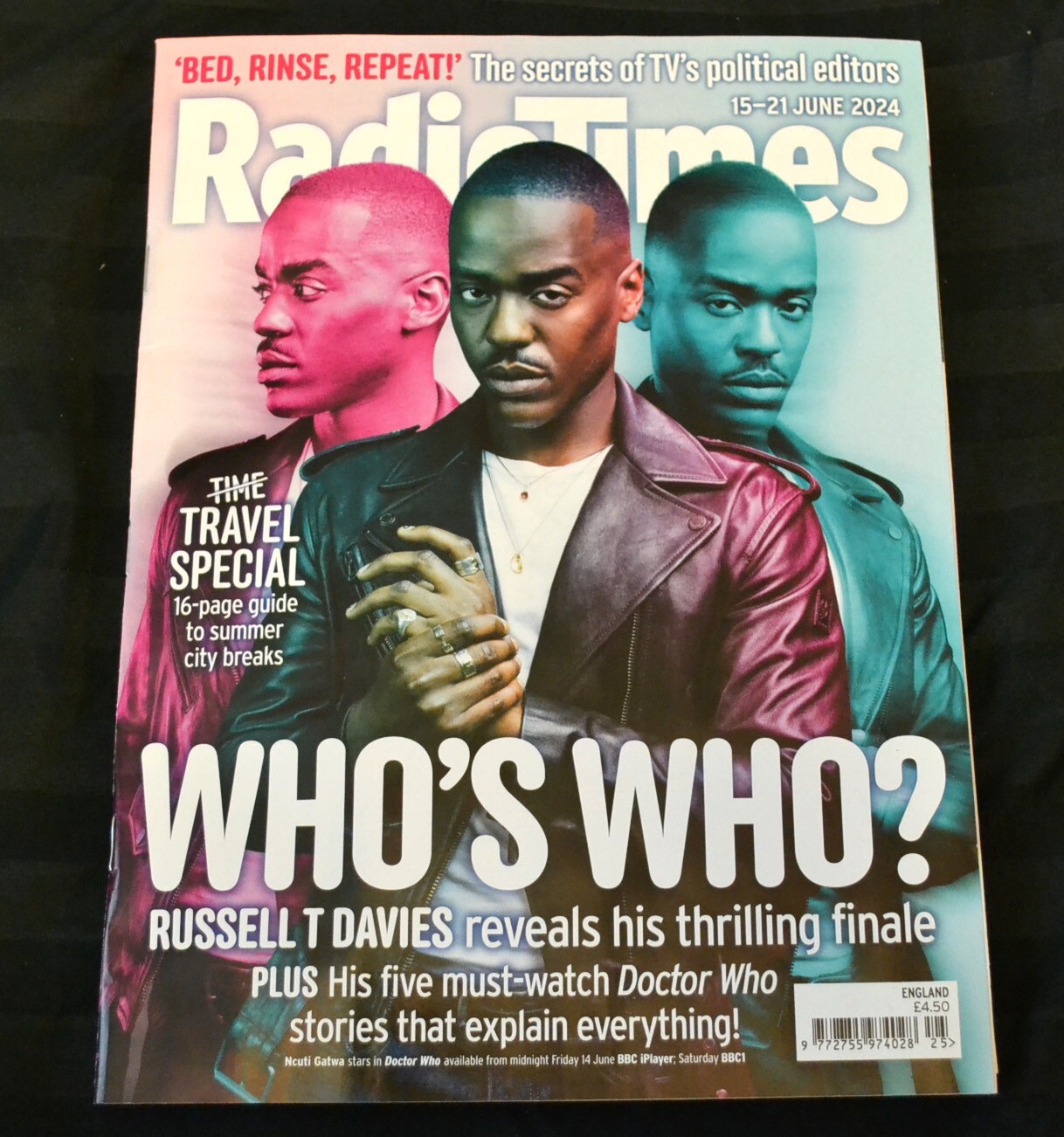 Radio Times UK Magazine 15/06/24 June 15th 2024 Doctor Who Series 1 Finale Twist