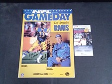 Chuck Knox Signed Los Angeles Rams Program Autograph NFL JSA COA -1 #