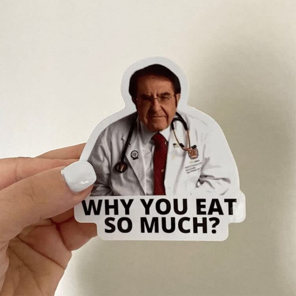 Refrigerator Dr. Now Weight Loss Guidelines Sticker