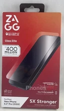 ZAGG Glass Elite Screen Protector with Strong Tempered Glass iPhone 15 Pro Max