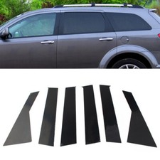 6pcs Bright Black Car Window Pillar Posts Door Trims For Dodge Journey 2009-2020 6pcs Bright Black Car Window Pillar Posts Door Trims For Dodge Journey 2009-2020