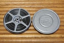 Vintage 1950s Home Movie 2nd Birthday Family Memory 8mm Reel 200 Ft Color  Tin