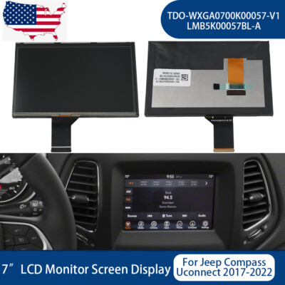 7'' LCD Display Touch Screen Radio Navigation For Jeep Compass 2017-2020 Replace