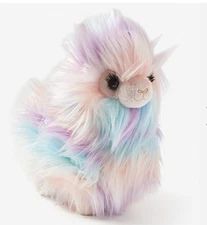 RARE Justice Long Hair llama plush toy Stuffed animal Clothing Brand Exclusive