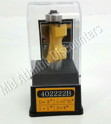 Sommerfeld 402222B Bull Nose Router Bit w/Bearing, 1/2'' Shank, 3/16'' Cut Radius