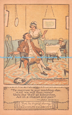 R286077 To morrow is our wedding day F Warne Randolph Caldecott 1916