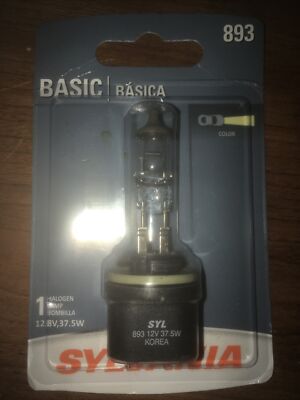 Osram Sylvania 893 basic headlight bulb 1  pack new in opened package