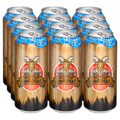 Wurstbaron  Goaß Maß Bier-Mischgetränk Weißbier & Kirsch 12x1L (3,83 EUR/l)