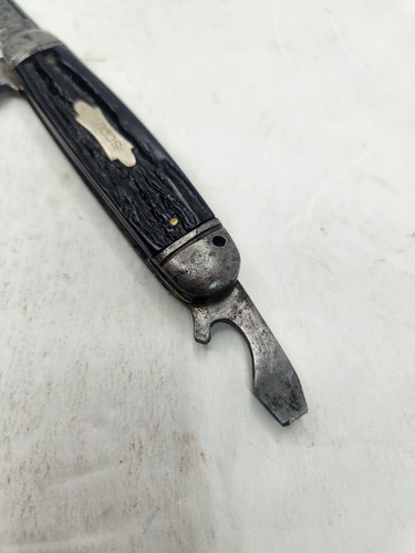 Utica Cutlery Scout Camp Pocket Knife Wire Cutter Bottle Opener 3 tools USA - Picture 2 of 11
