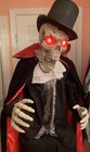Spooky Village 72” Animated Lifesize Skeleton Vampire Retired Halloween Prop  — photo 4